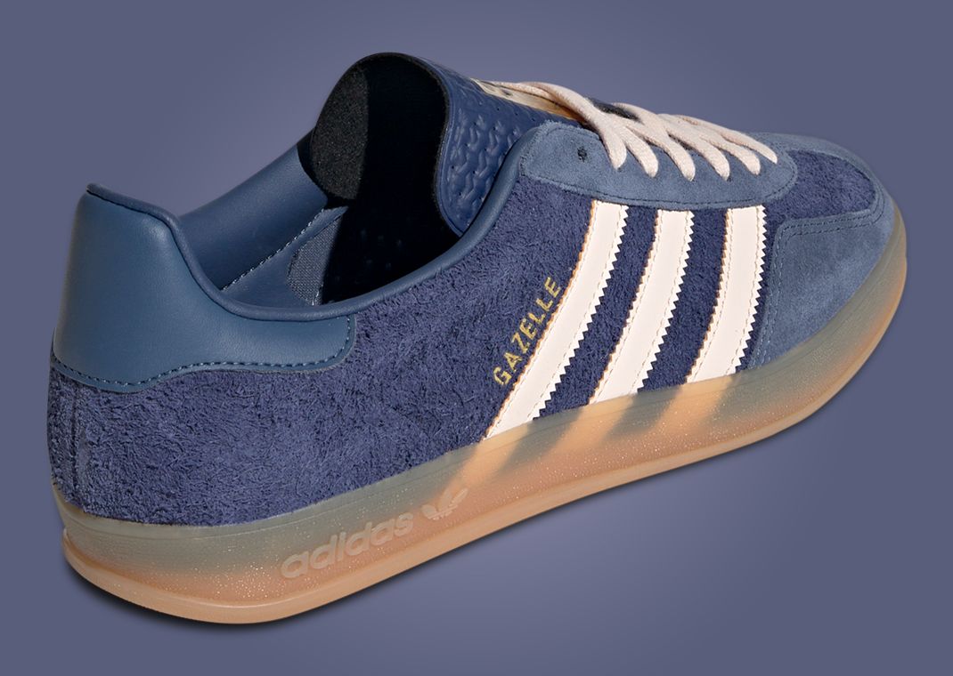 The adidas Gazelle Indoor Dark Blue Bliss Orange Releases