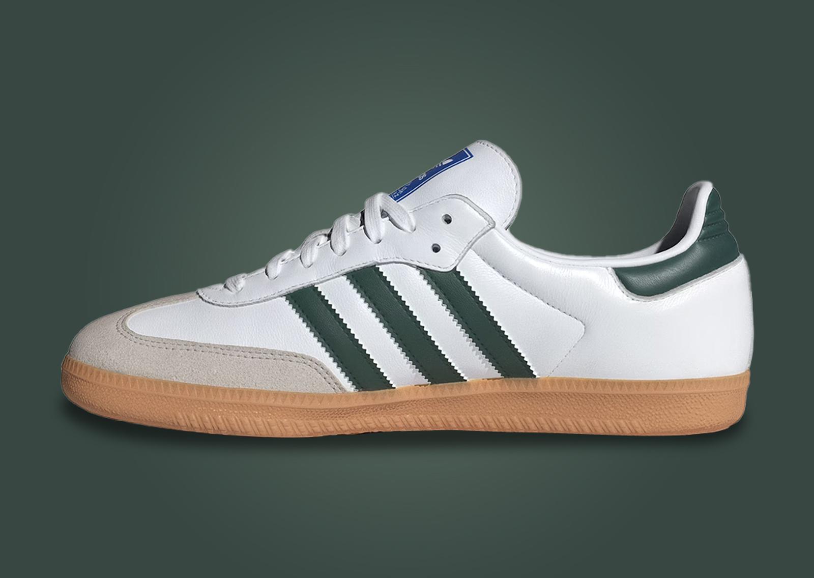 adidas Samba OG Cloud White Collegiate Green Medial