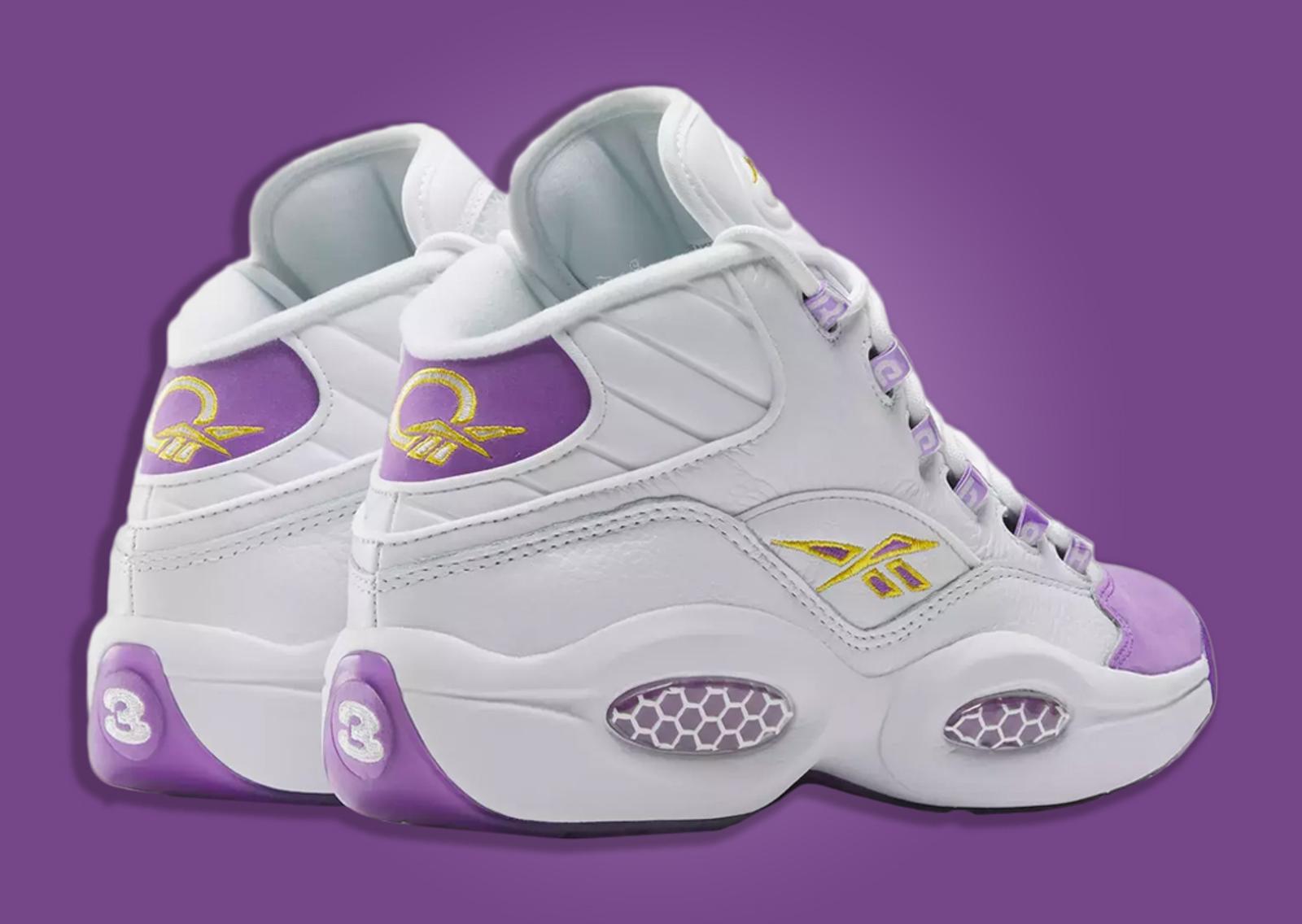 Reebok Question Mid Grape Heel Angle