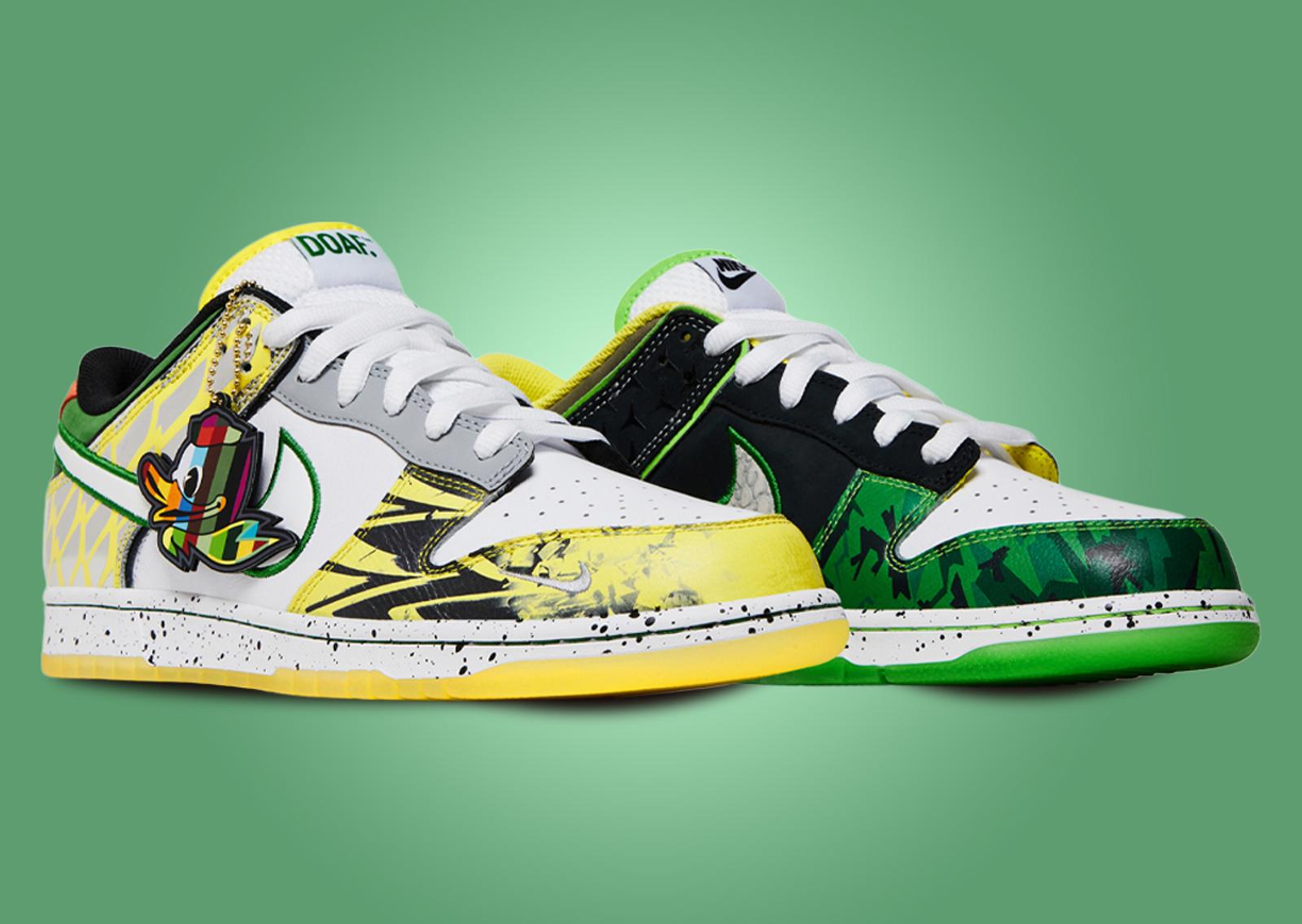 DOAF x Nike Dunk Low What The Ducks of a Feather Away Angle