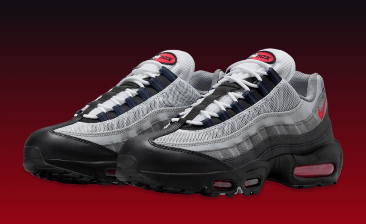 Official Look At The Nike Air Max 95 Black Track Red Anthracite