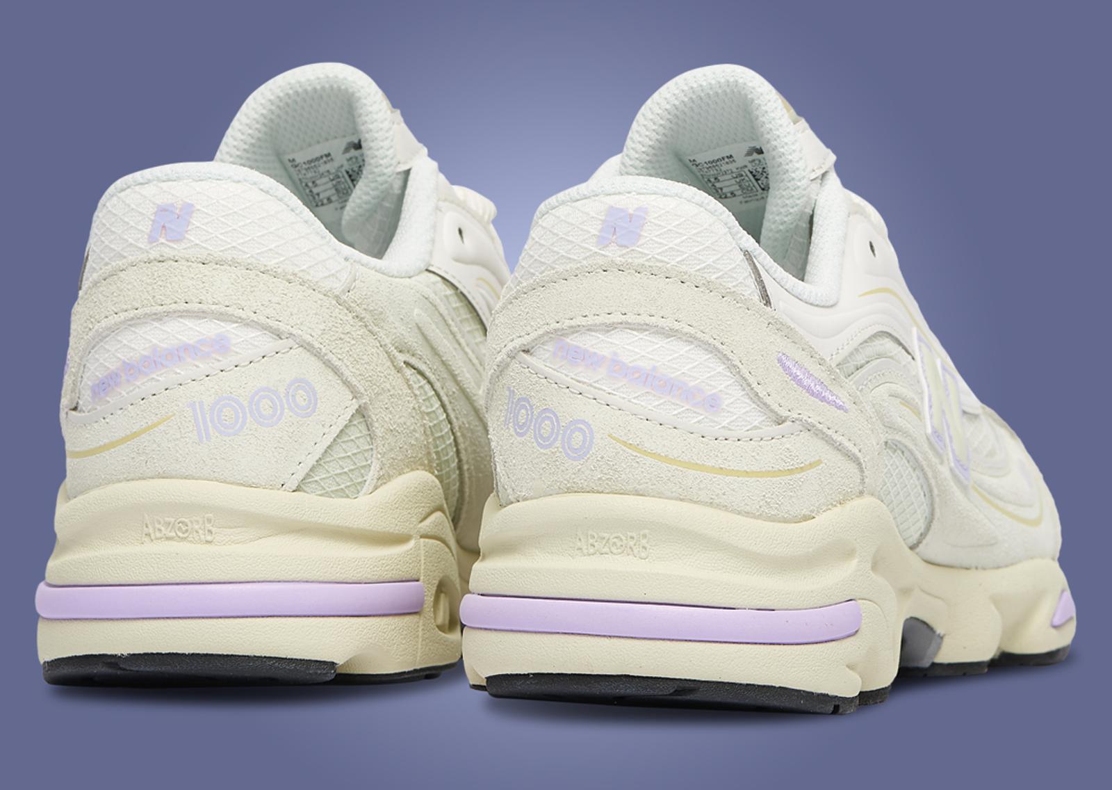 New Balance 1000 Sea Salt Lilac (GS) Heel