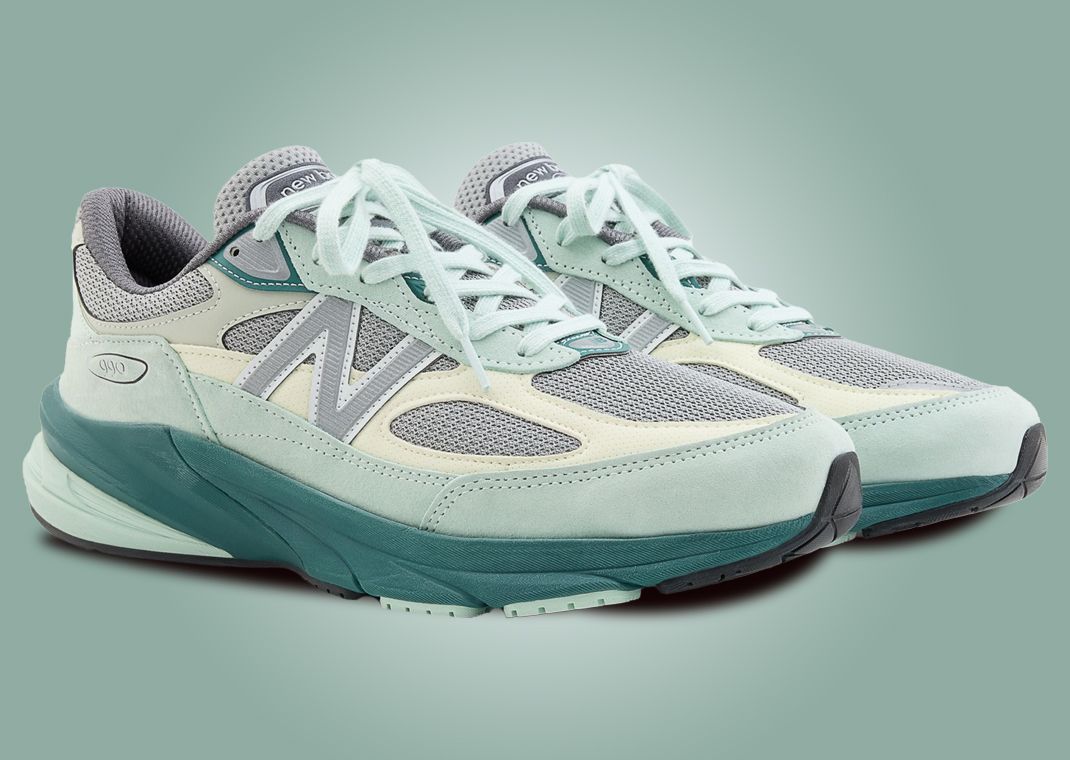 The New Balance 990v6 Made in USA Community Mint Releases in 2025