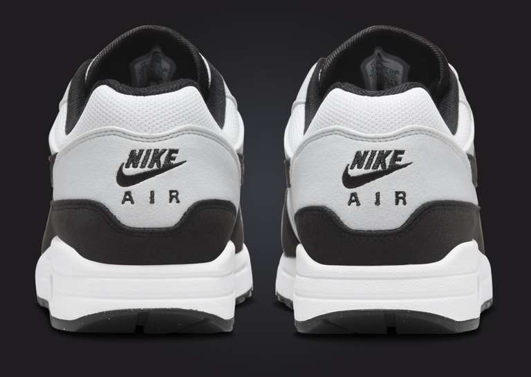 Nike Air Max 1 White Black Back