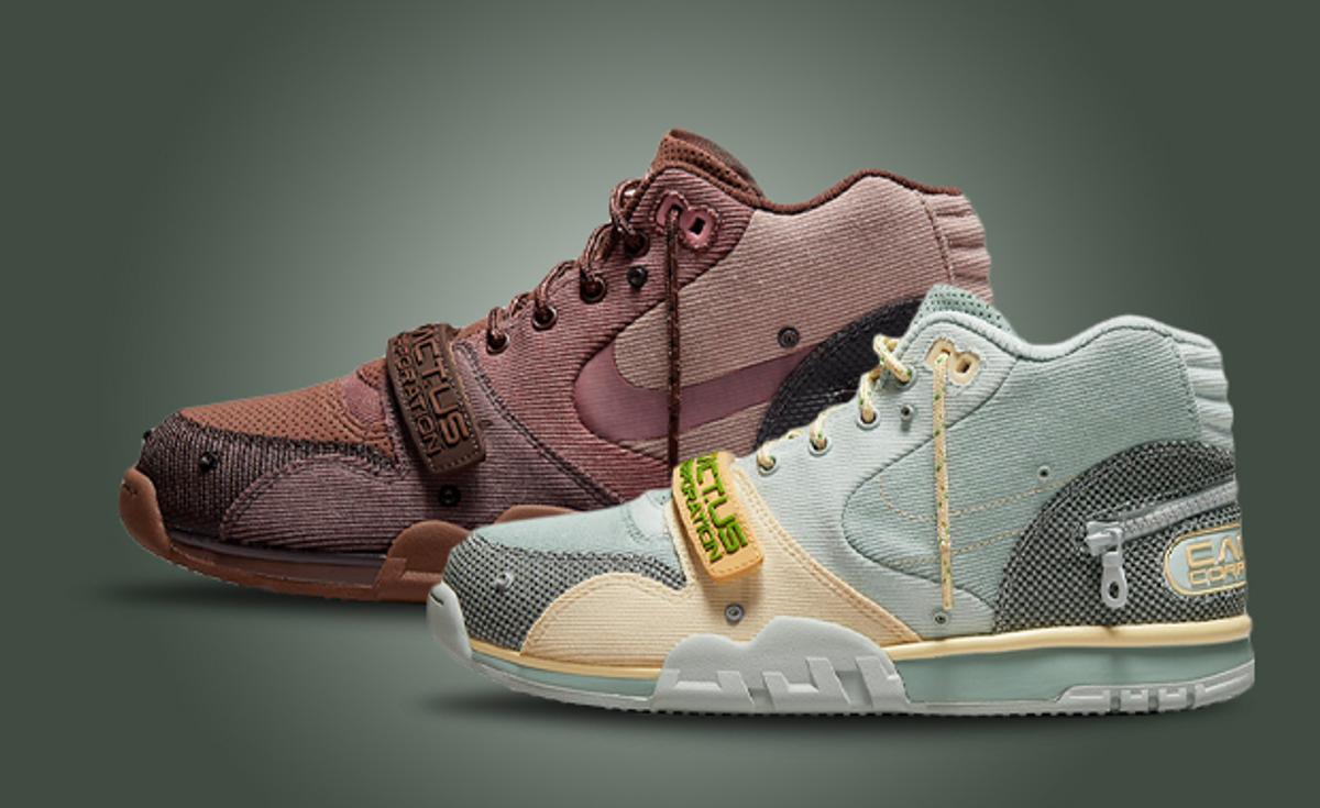Where To Buy The Travis Scott x Nike Air Trainer 1 Archaeo Brown & Grey Haze