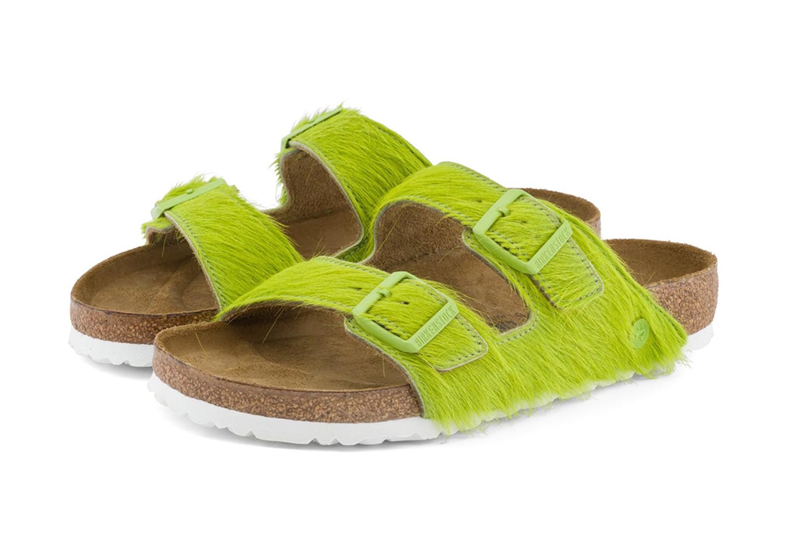 Concepts x Birkenstock Arizona Sandal Lime Green Angle