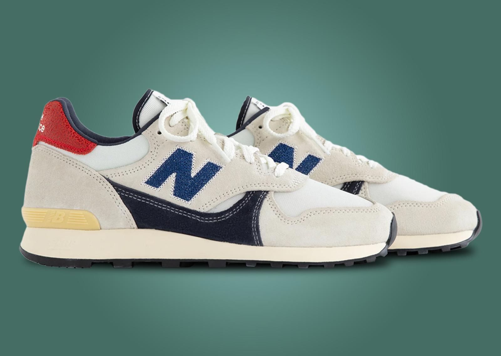 Aime Leon Dore x New Balance 475 White Red Navy Lateral