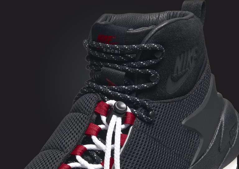 sacai x Nike Magmascape Black Tongue Detail