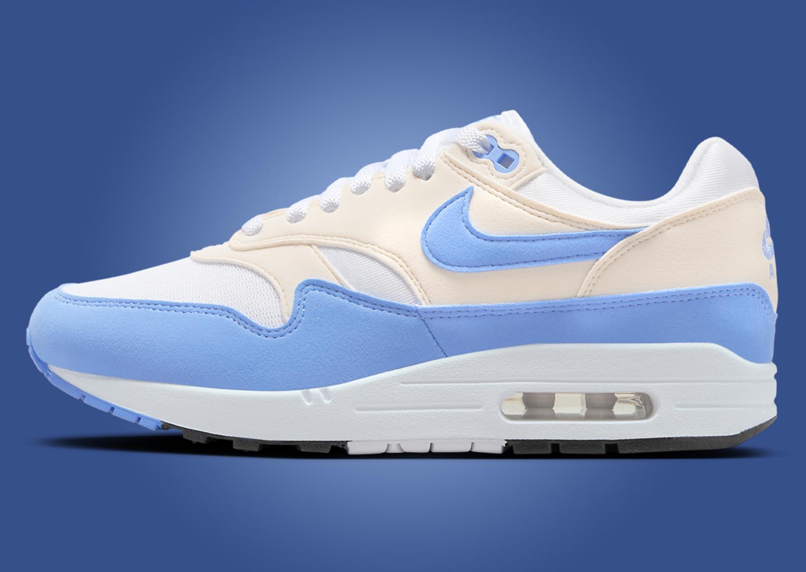 Nike Air Max 1 White Royal Pulse (W) Lateral