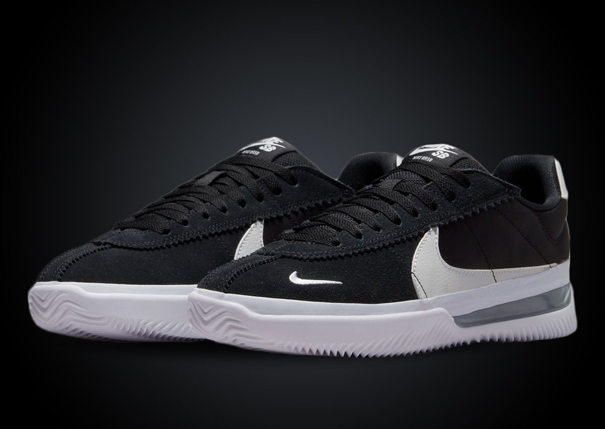 Shop Nike SB BRSB Shoes (white black) online