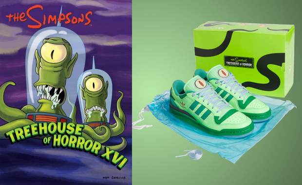 The Simpsons x adidas Forum Low Kang and Kodos
