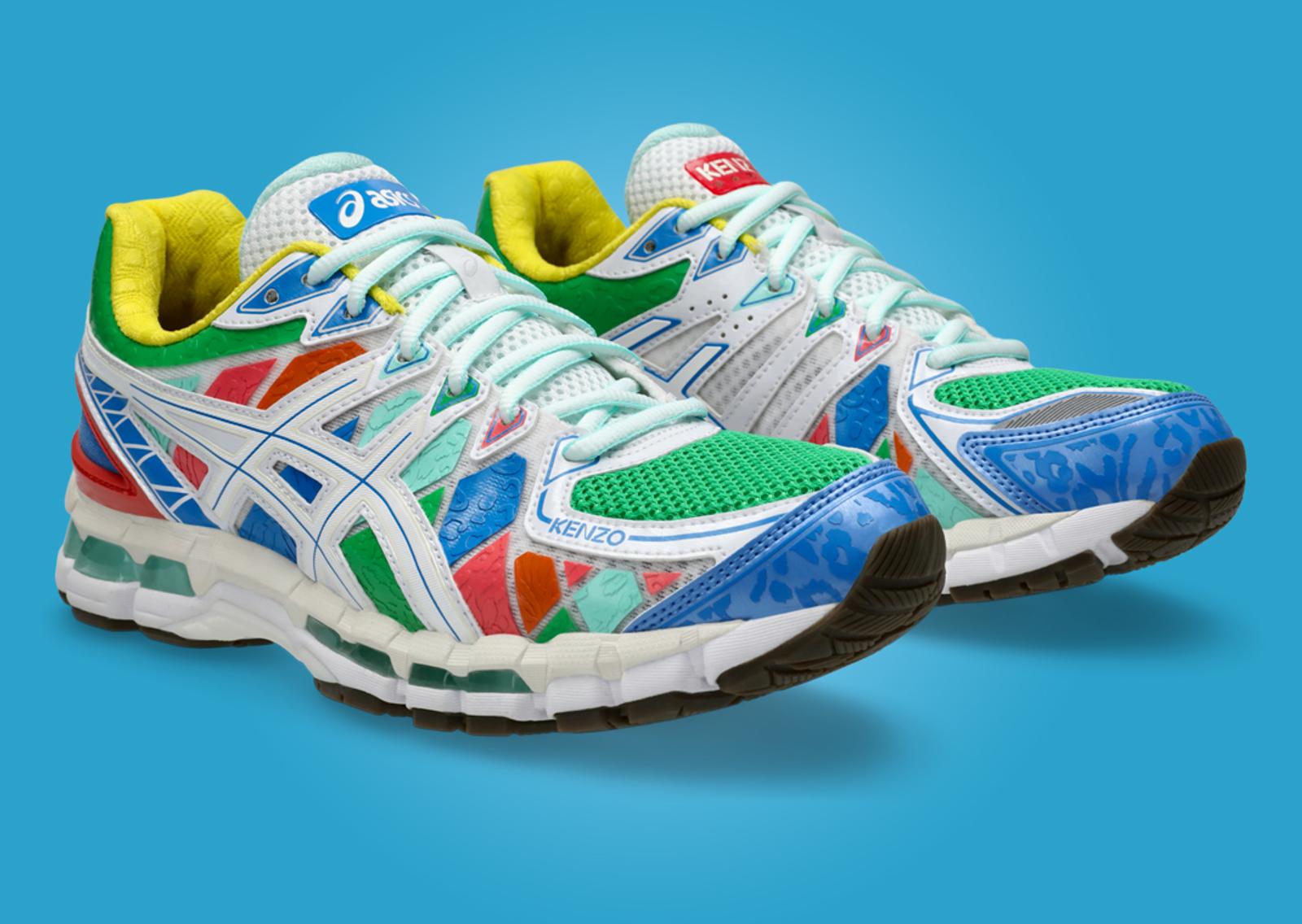 Kenzo x Asics Gel-Kayano 20 Multi-Color Angle