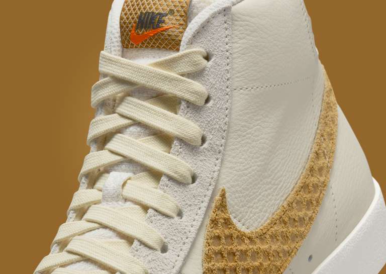Nike Blazer Mid 77 Waffle Midfoot Detail
