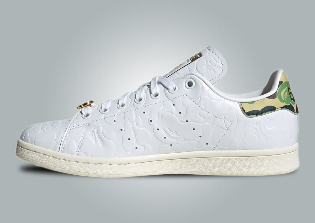 The BAPE x adidas Stan Smith Cloud White Restocks June 2025