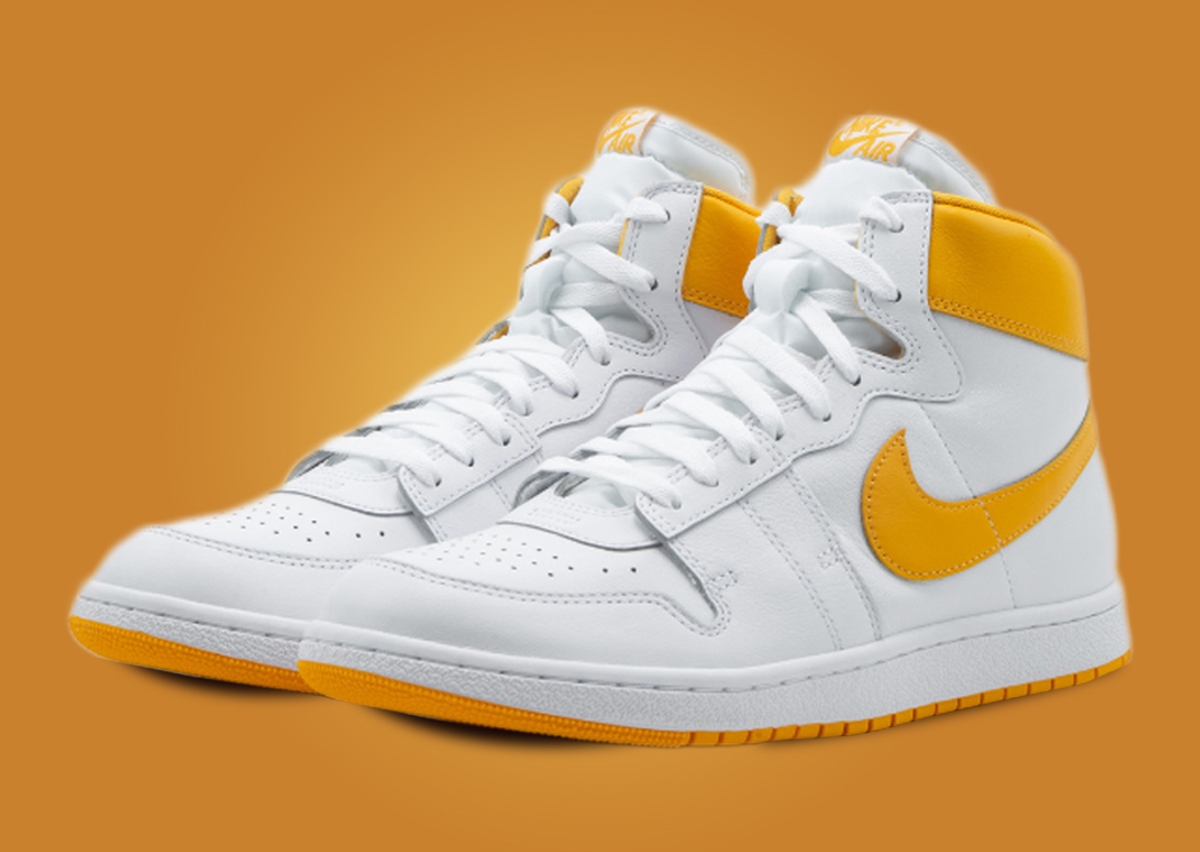 Nike Air Force 1 Mid White/University Gold
