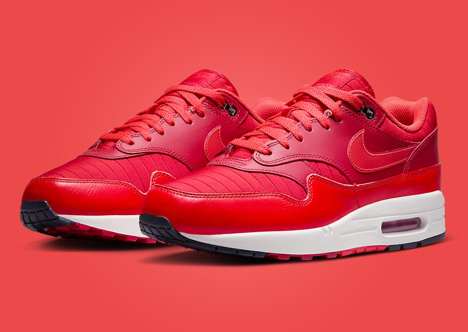 Nike Air Max 1 All Red Everything Angle