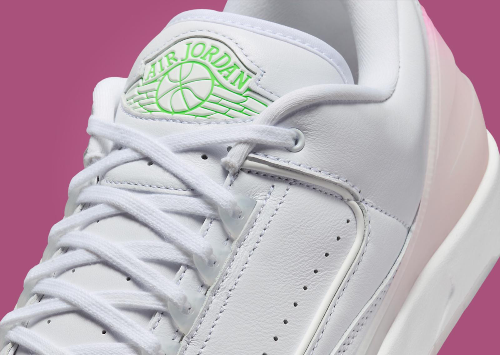 Air Jordan 2 Retro Low Cherry Blossom Tongue Tag