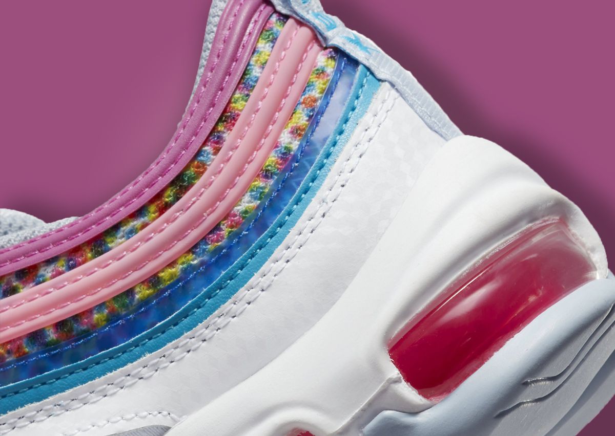 A Kaleidoscope Of Colors Decorate This Nike Air Max 97