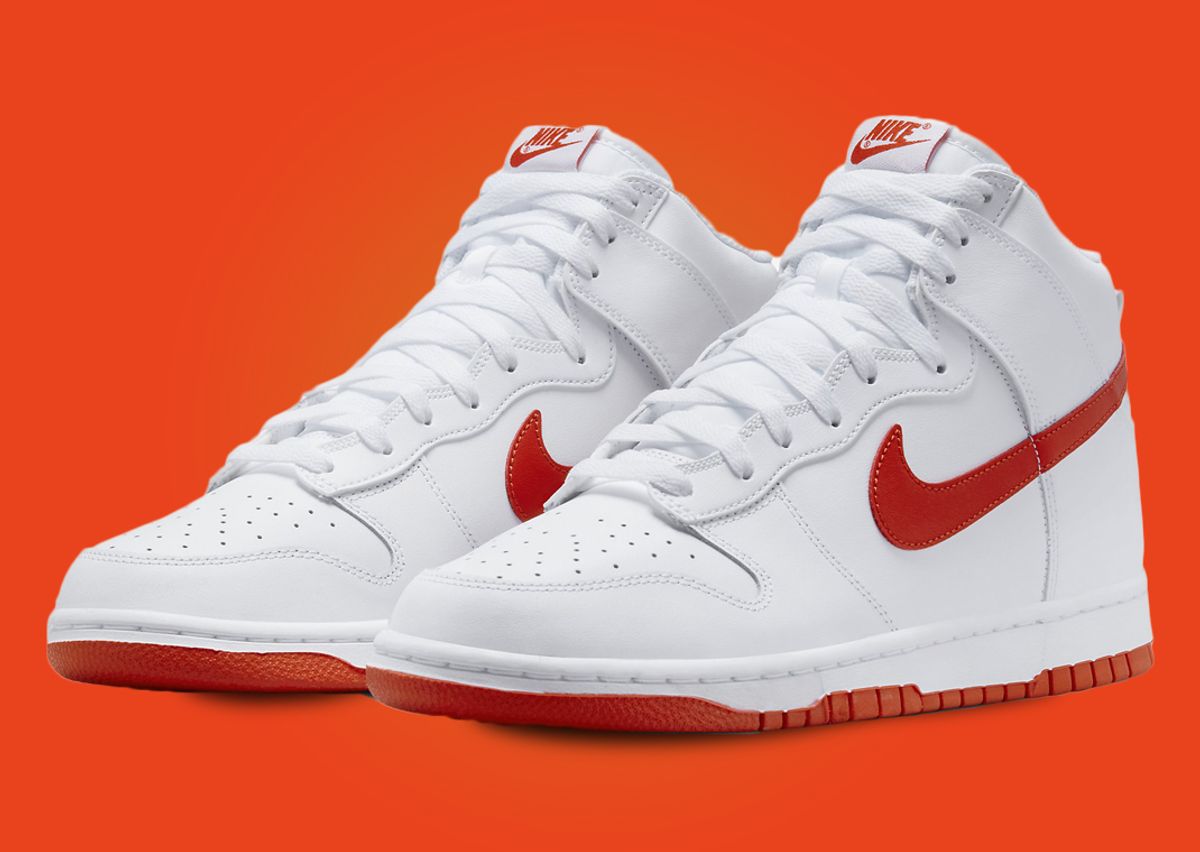 Nike Dunk High "White Picante Red"