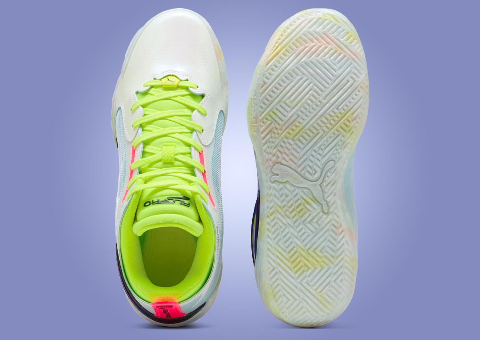 Puma All-Pro Nitro Elite White Multi-Color Top and Outsole