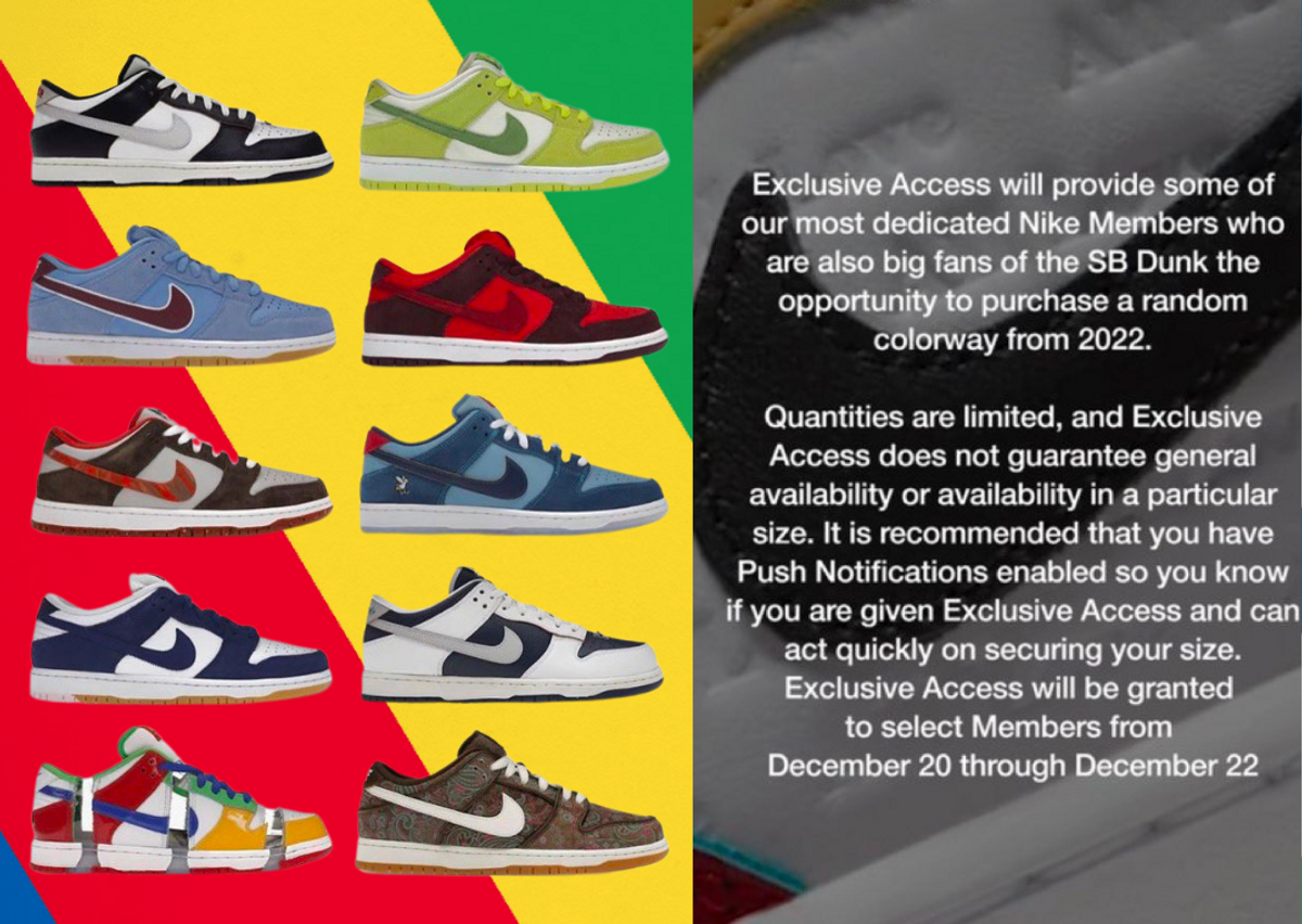Possible Pairs Offered During Exclusive Access On SNKRS