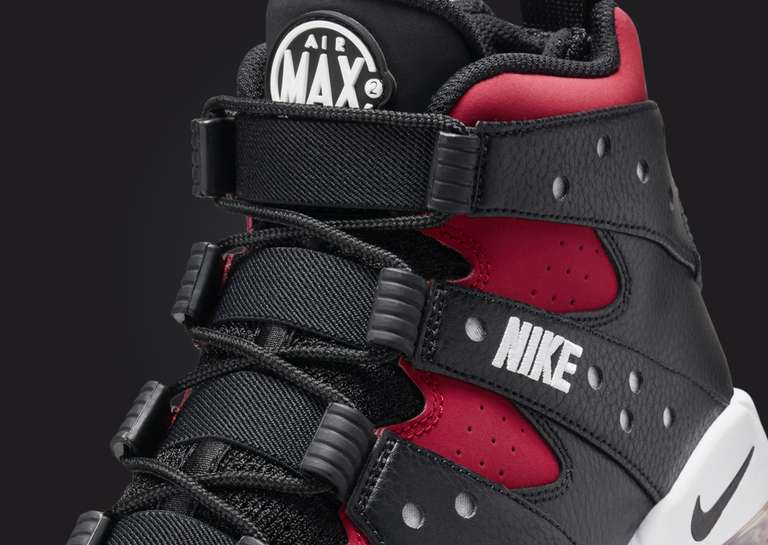 Nike Air Max 2 CB 94 Black Gym Red Tongue Detail