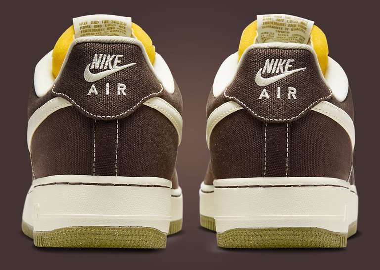 Nike Air Force 1 Low Canvas Baroque Brown Back