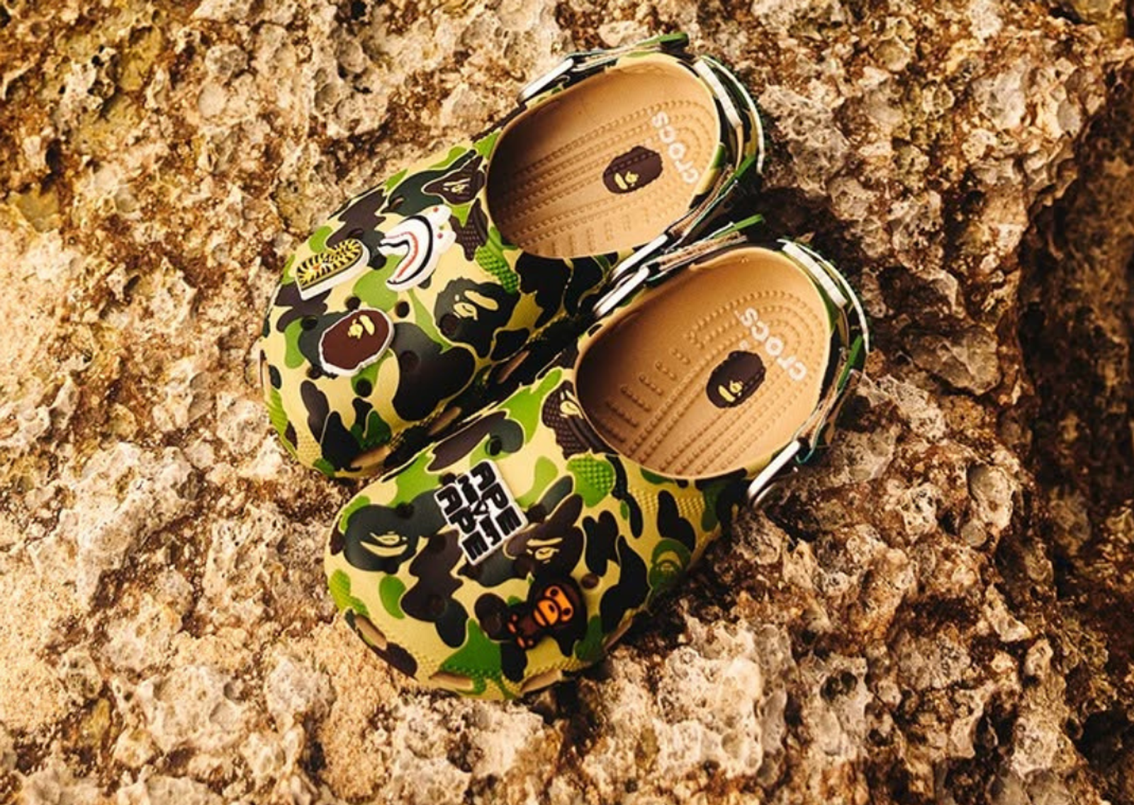 BAPE x Crocs Classic Clog ABC Camo Green