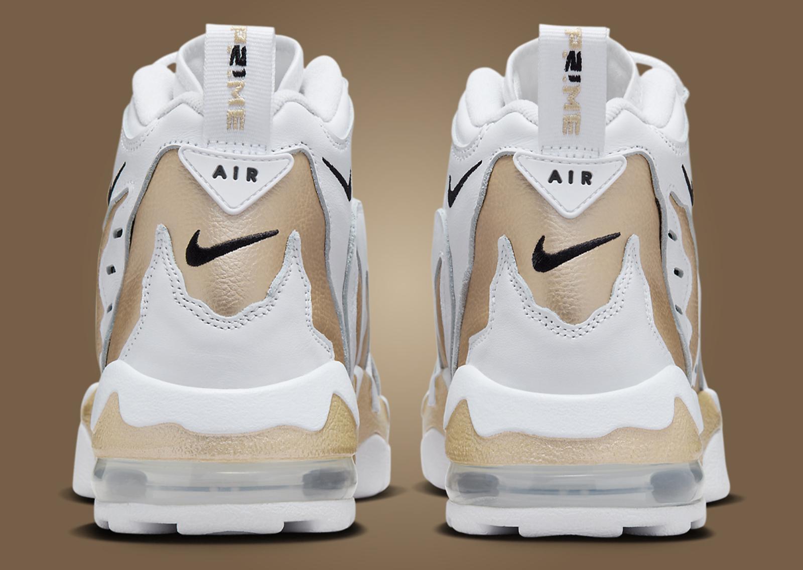 Nike Air DT Max '96 White Vegas Gold Heel