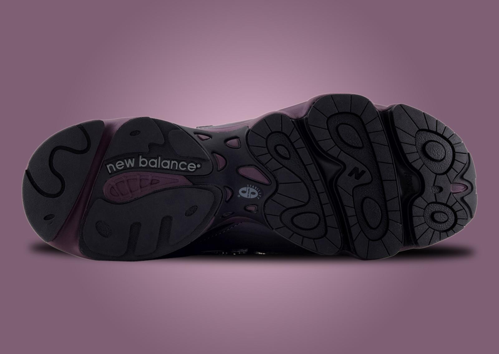 New Balance 1000 Magnet Plum Brown Outsole