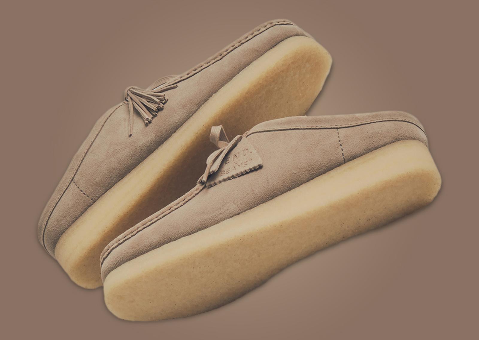 End x Beams Plus x Clarks Originals Wallabee Mule Ski Club Outsole