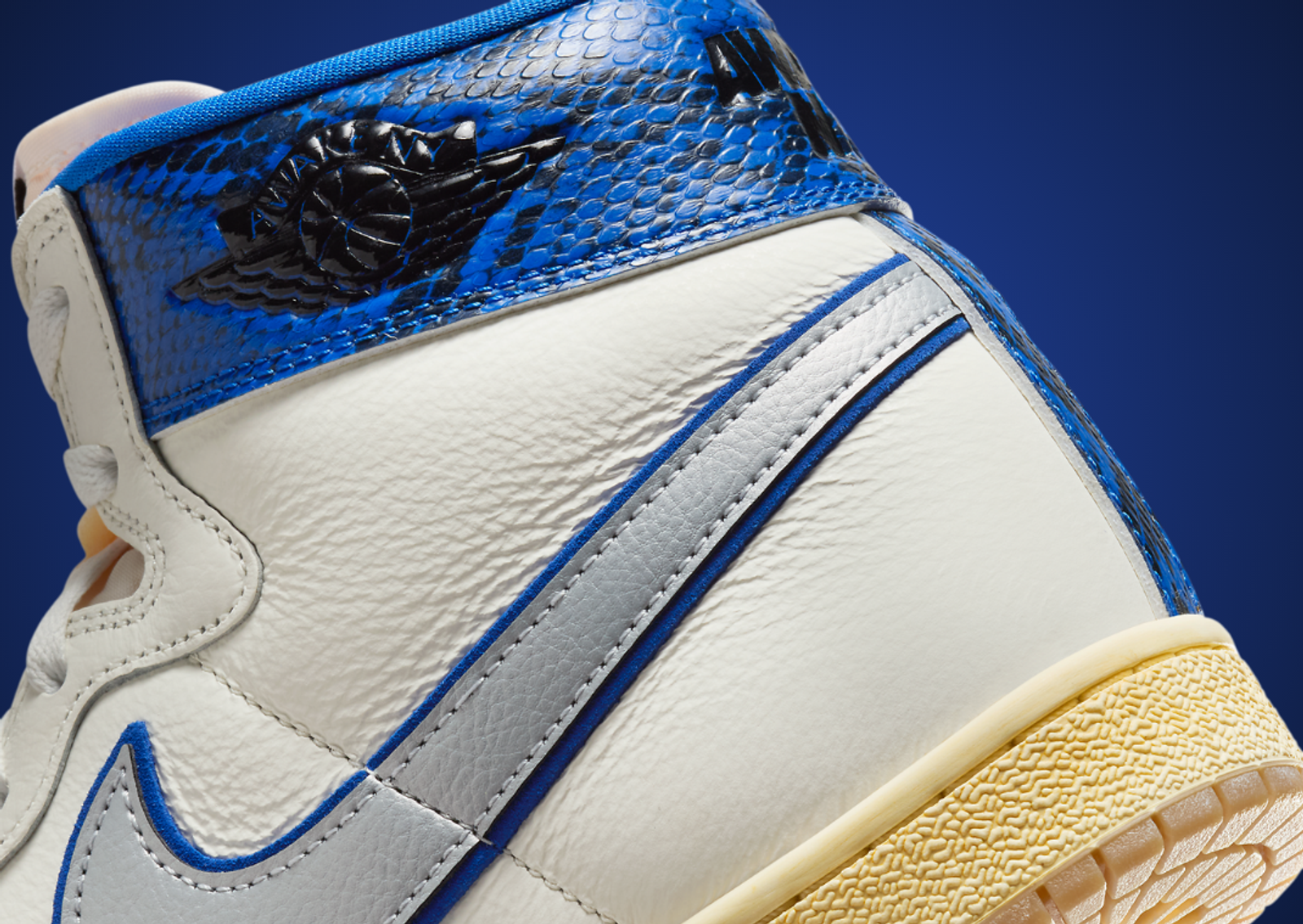 Awake NY x Jordan Air Ship PE SP Game Royal Detail