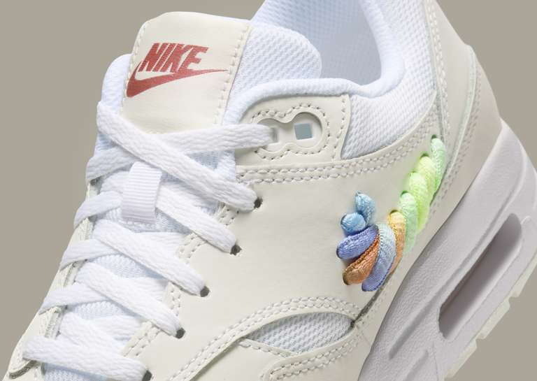 Nike Air Max 1 Rainbow Lace Swoosh (GS) Tongue