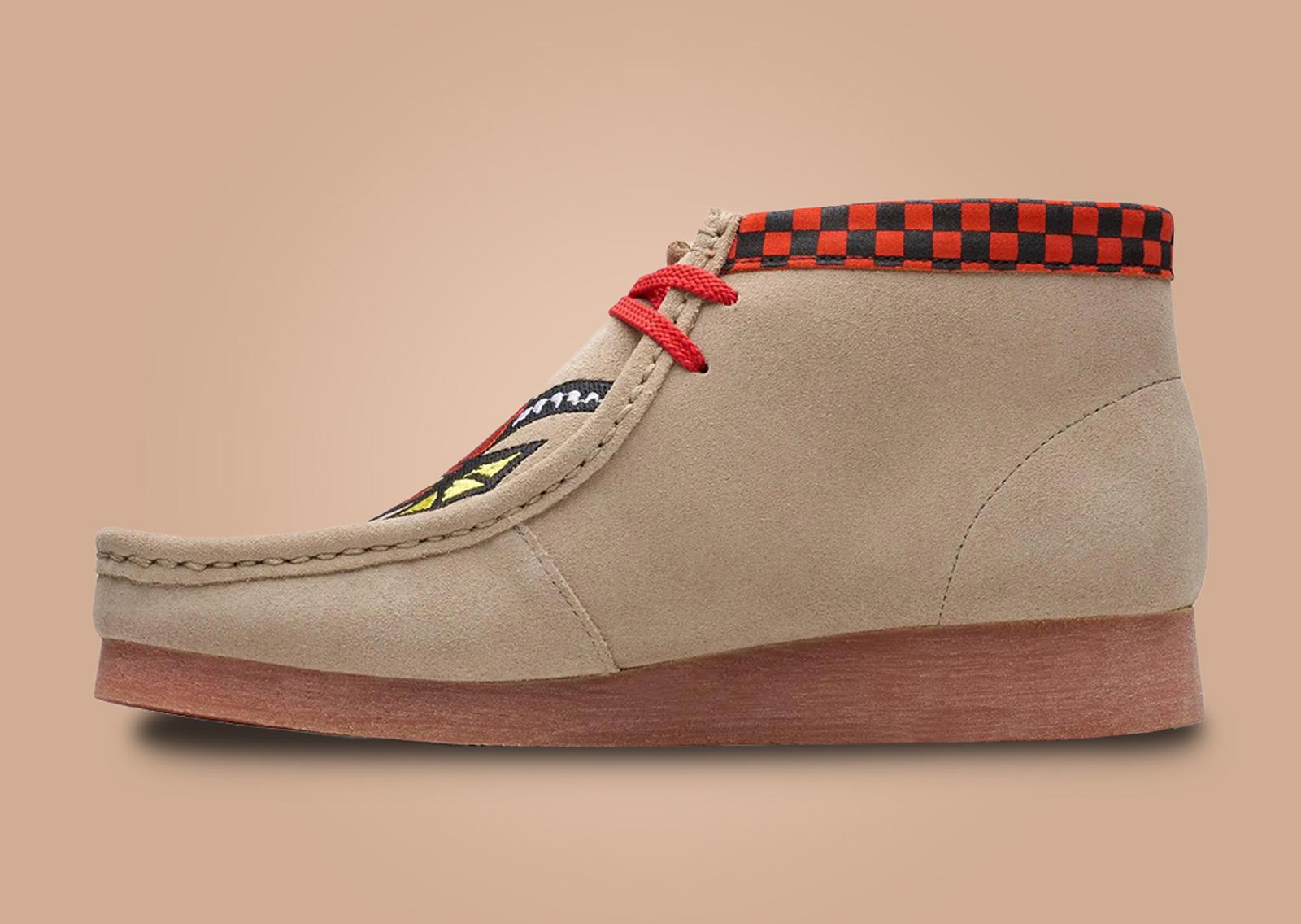 Stranger Things x Clarks Wallabee Evo Sand Medial