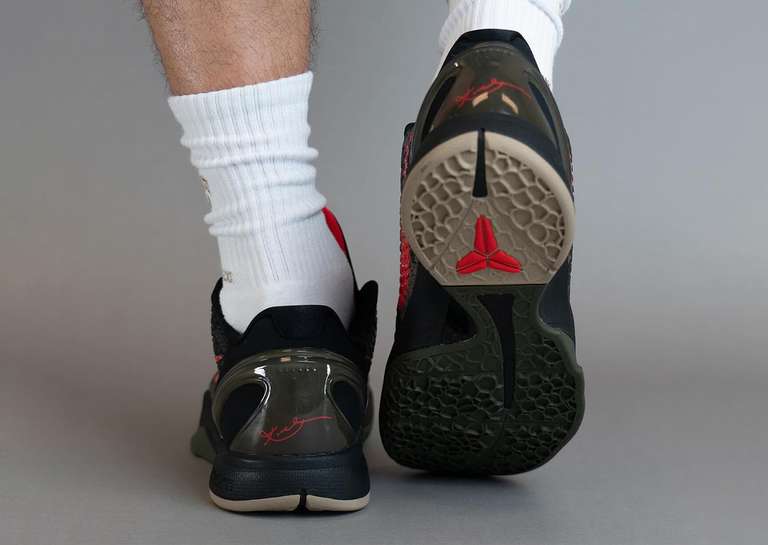 Nike Kobe 6 Protro Italian Camo On Foot Heel