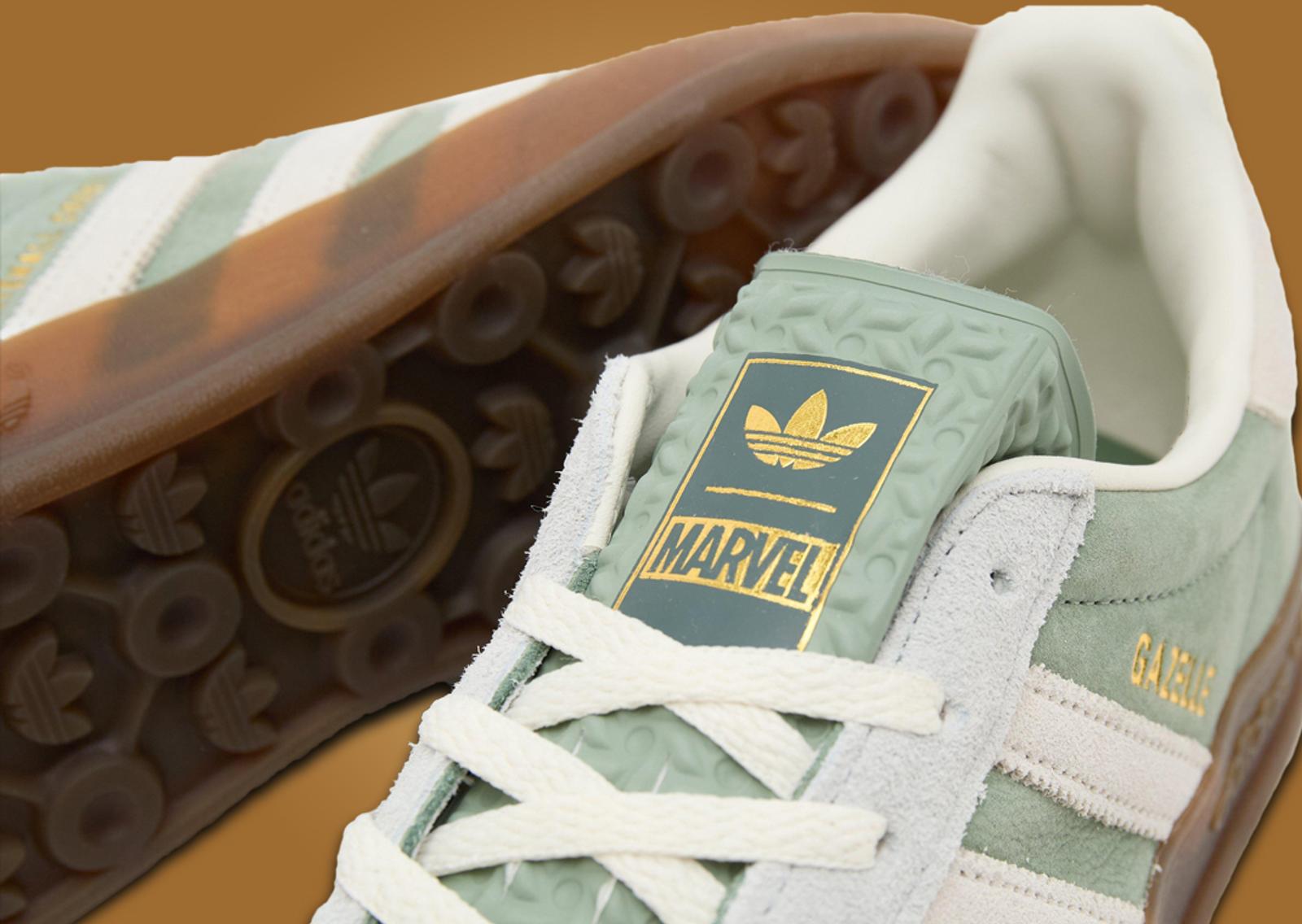 Marvel x adidas Gazelle Indoor Dr. Strange London Sanctum Tongue Detail