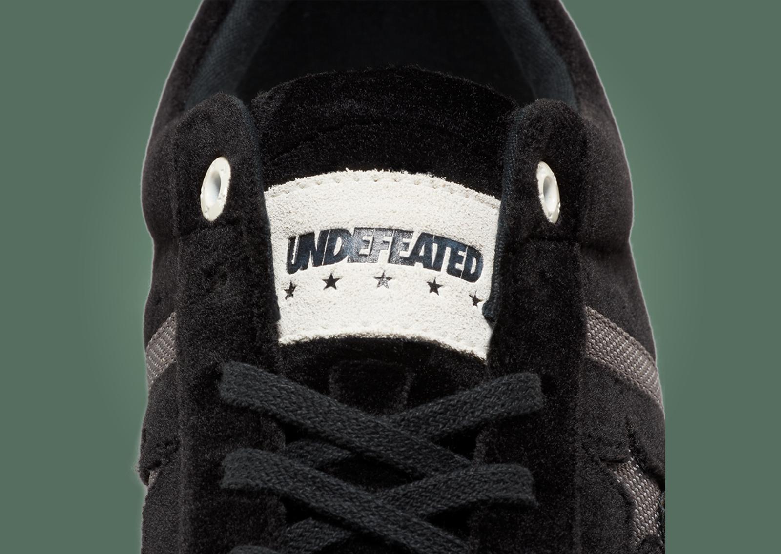 UNDEFEATED x Converse One Star Academy Pro Black Tongue Detail