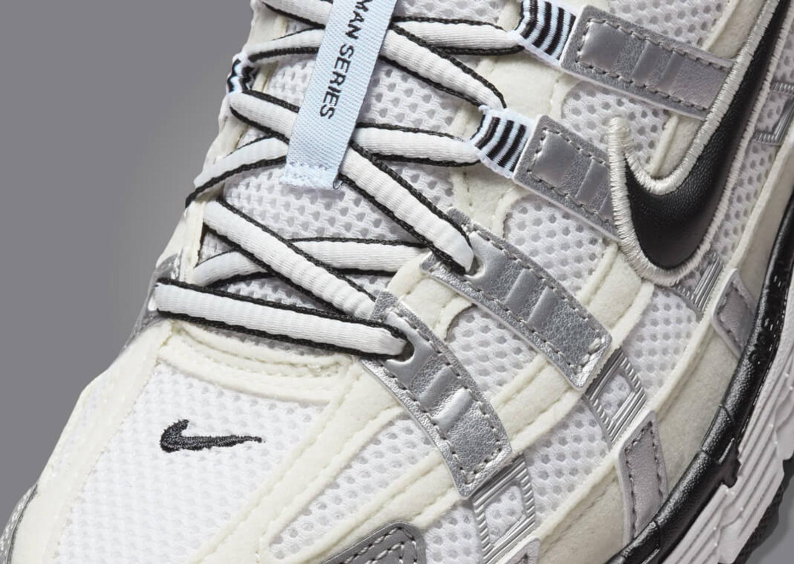 Nike P-6000 Coconut Milk Metallic Silver (W) Toe