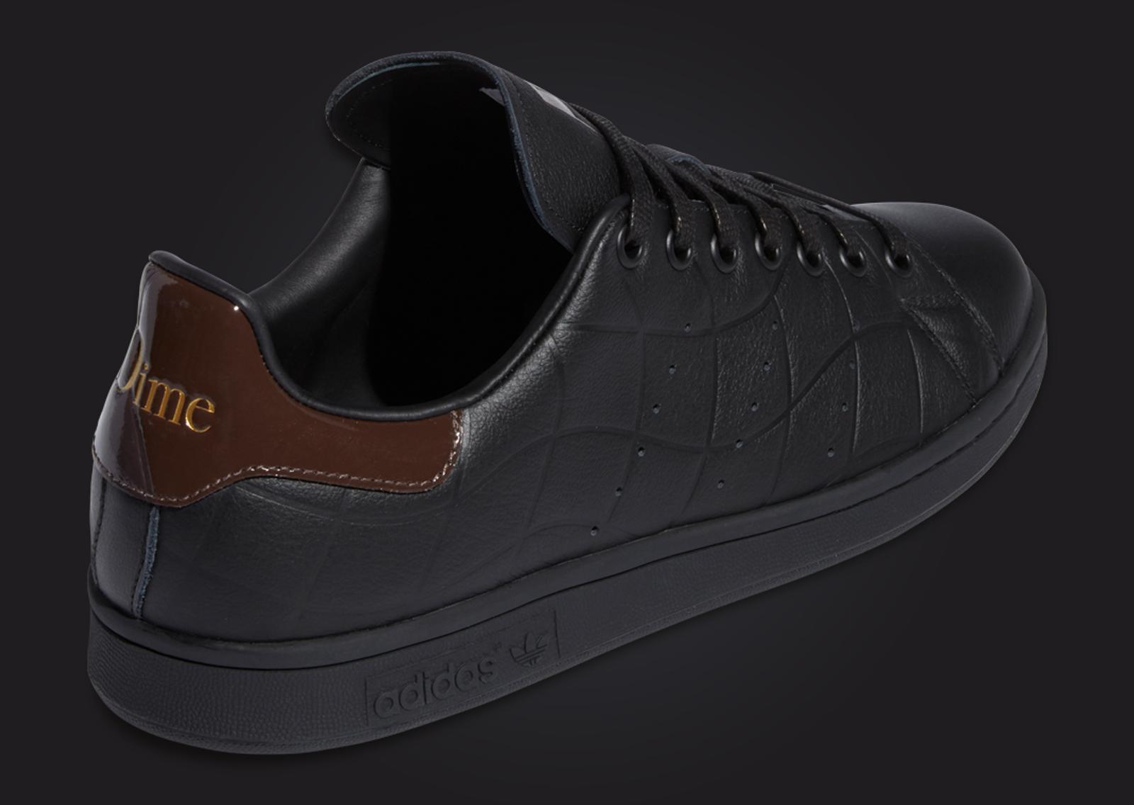 DIME x adidas Stan Smith Core Black Heel Angle