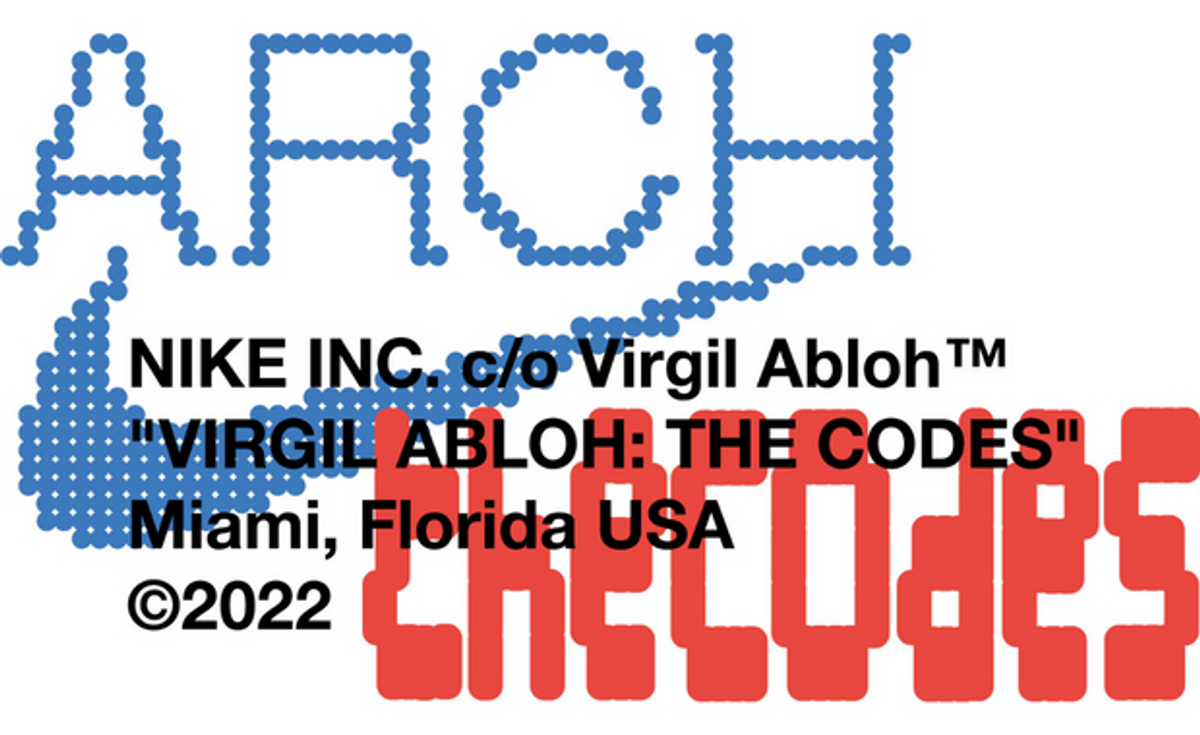 "Virgil Abloh: The Codes" Event  Poster