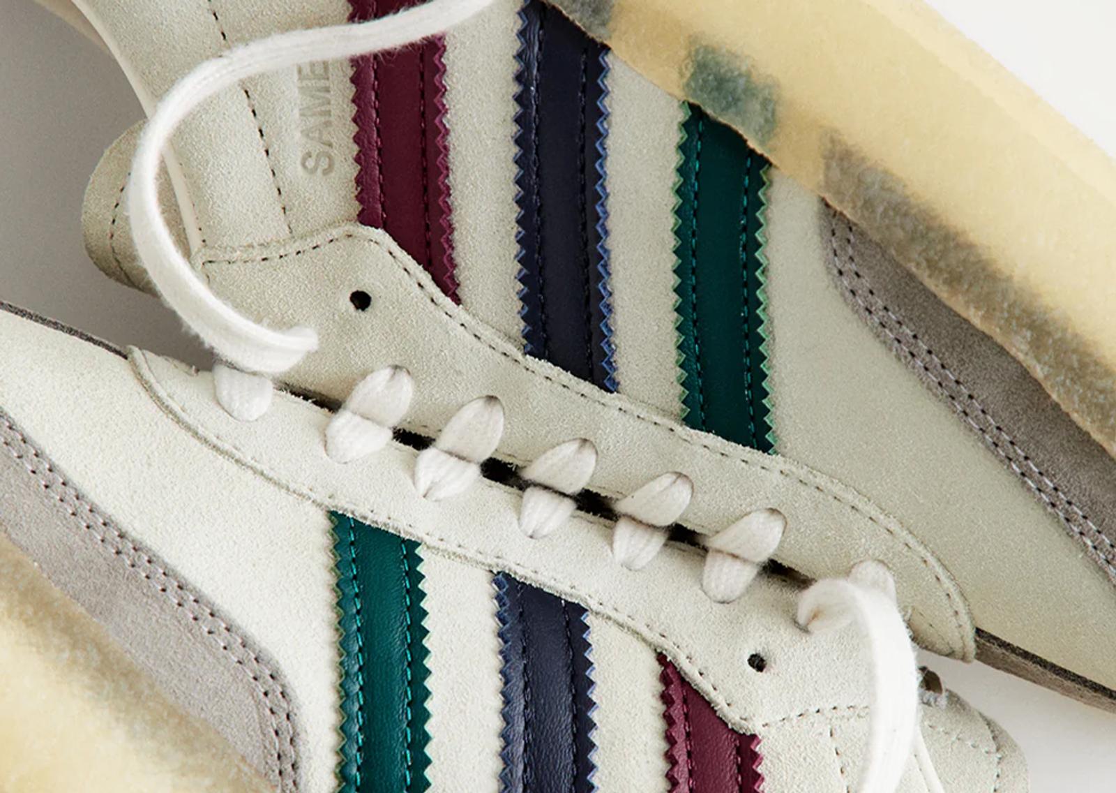 Clarks 8th Street by Ronnie Fieg x adidas Samba Kithmas Cream Multi Midfoot