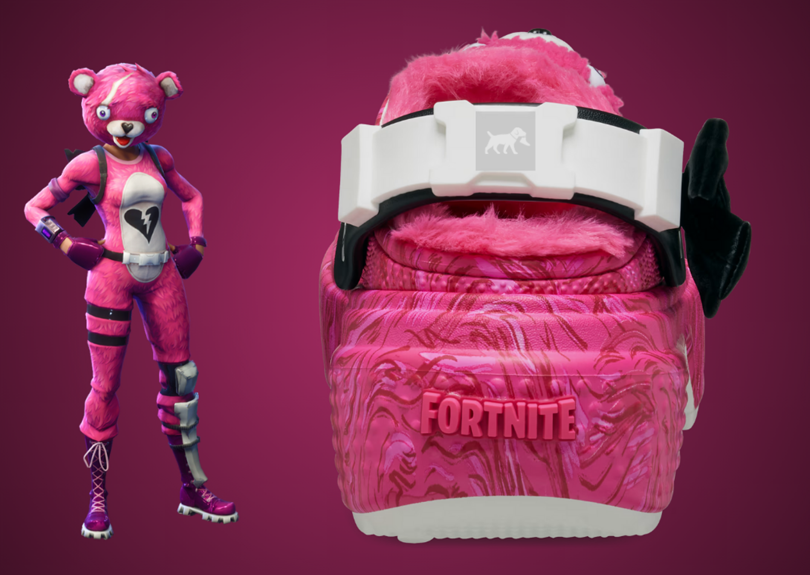 Fortnite x Crocs Stomp Lined Clog Cuddle Team Leader Heel