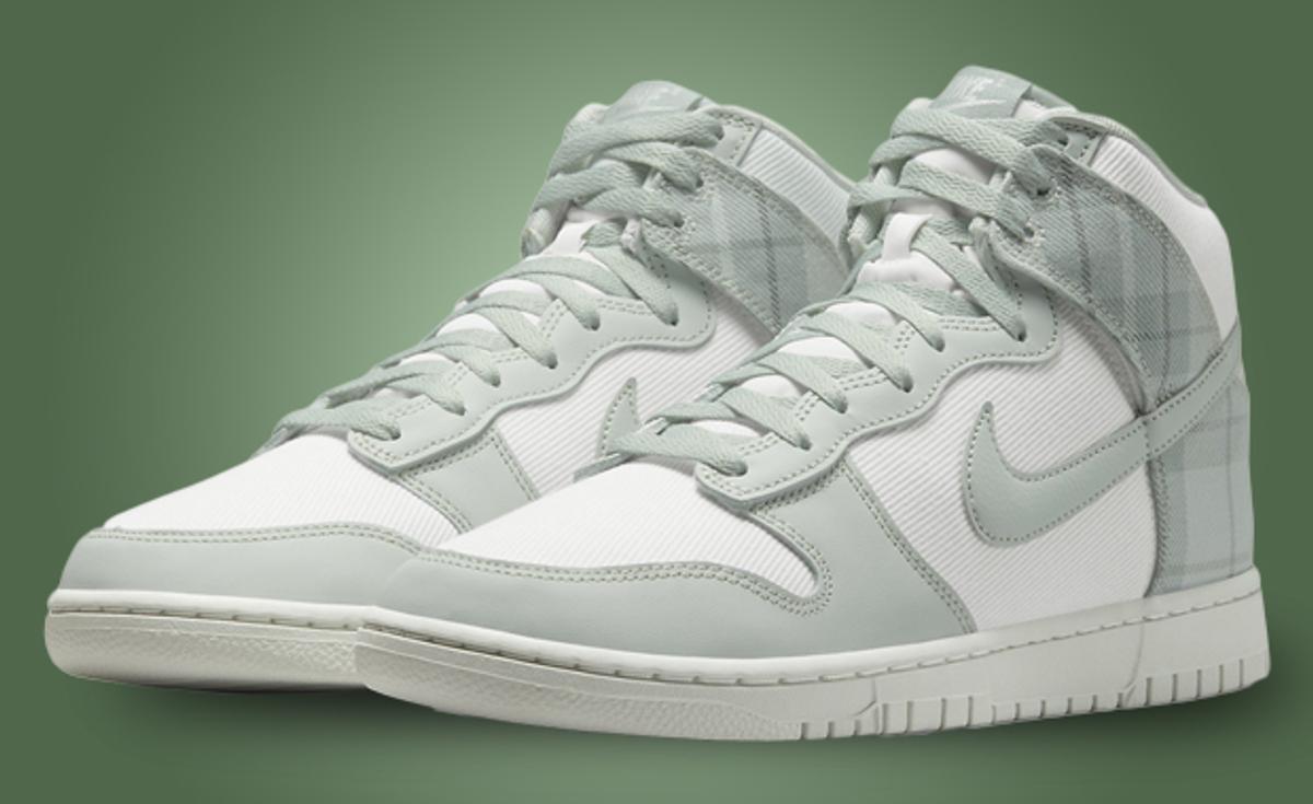The Nike Dunk High Tartan Summit White Light Silver Is A Lesson In Textures