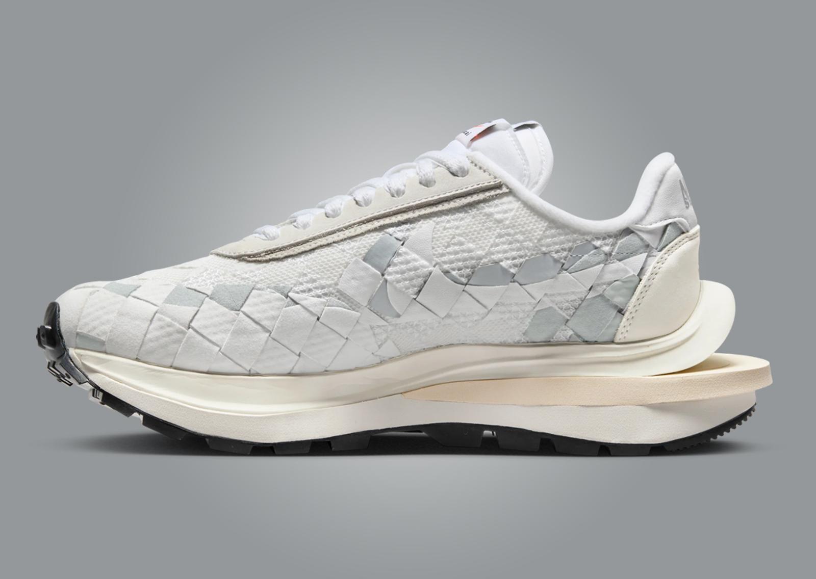 Jean Paul Gaultier x sacai x Nike LDVaporwaffle Mix White Lateral