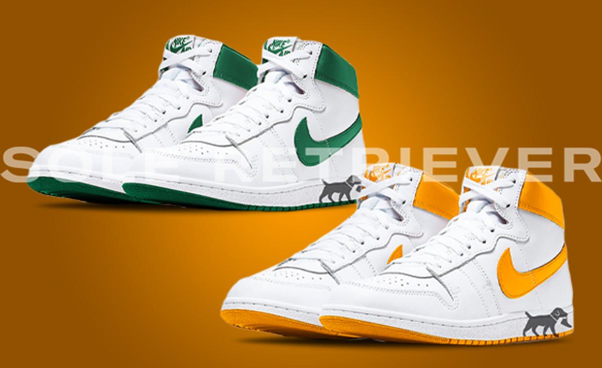 Pine Green And University Gold Accent The Jordan Air Ship