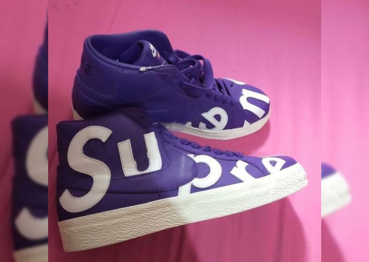 Supreme x Nike SB Zoom Blazer Mid "Purple"