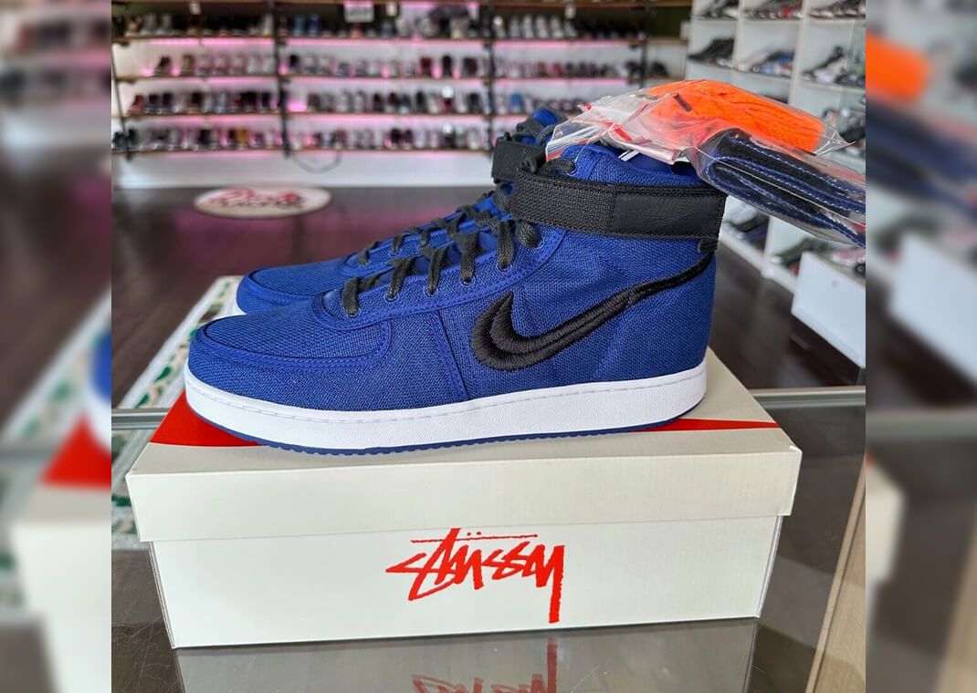 待望のコラボ【STUSSY & NIKE】VANDAL HIGH ☆Deep  Blue Nike Vandal High Stussy Deep Royal Blue Men's - DX5425-400 - US