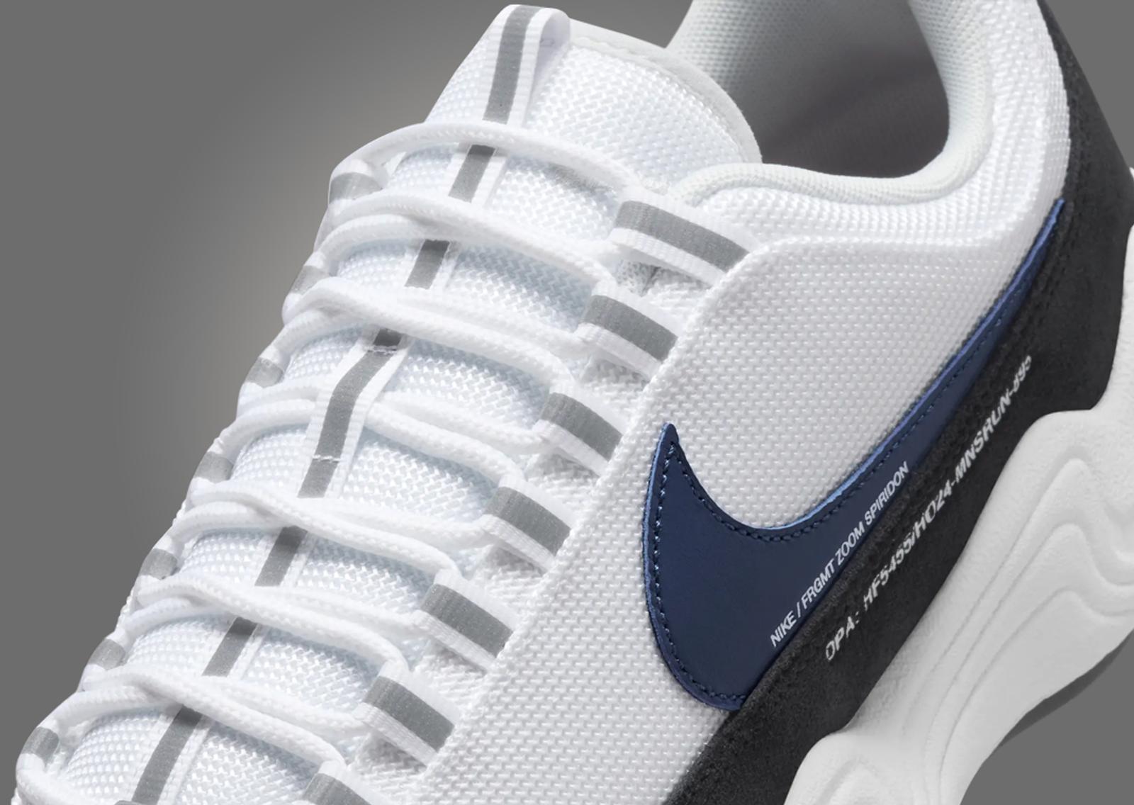 fragment design x Nike Air Zoom Spiridon SP White Detail