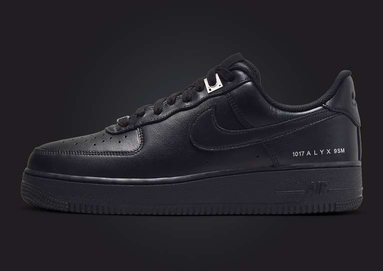 1017 ALYX 9SM x Nike Air Force 1 Low SP Black Lateral