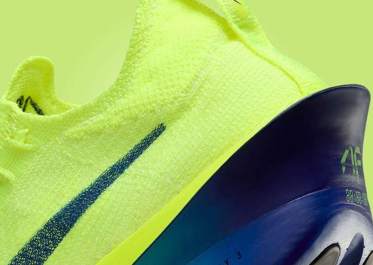 Nike Air Zoom Alphafly NEXT% 3 Volt Heel Detail